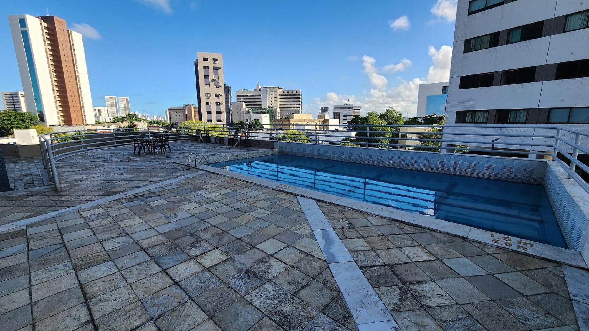 Flat No Condominio Metropolis - Ilha Do Leite Recife Exteriör bild