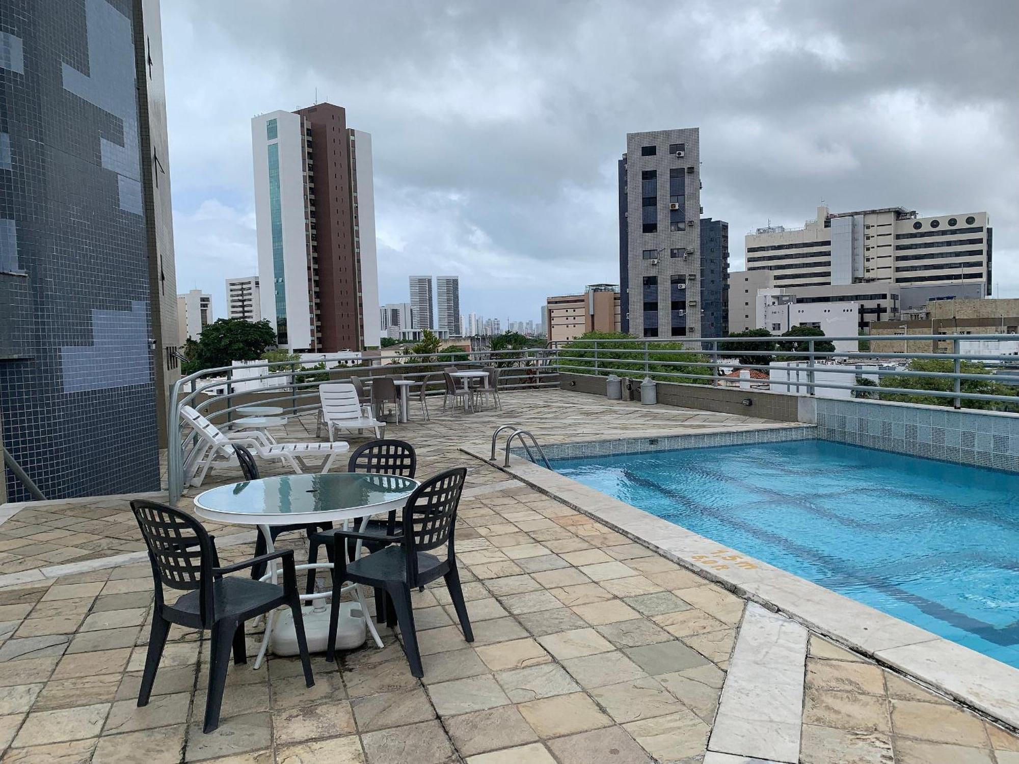 Flat No Condominio Metropolis - Ilha Do Leite Recife Exteriör bild